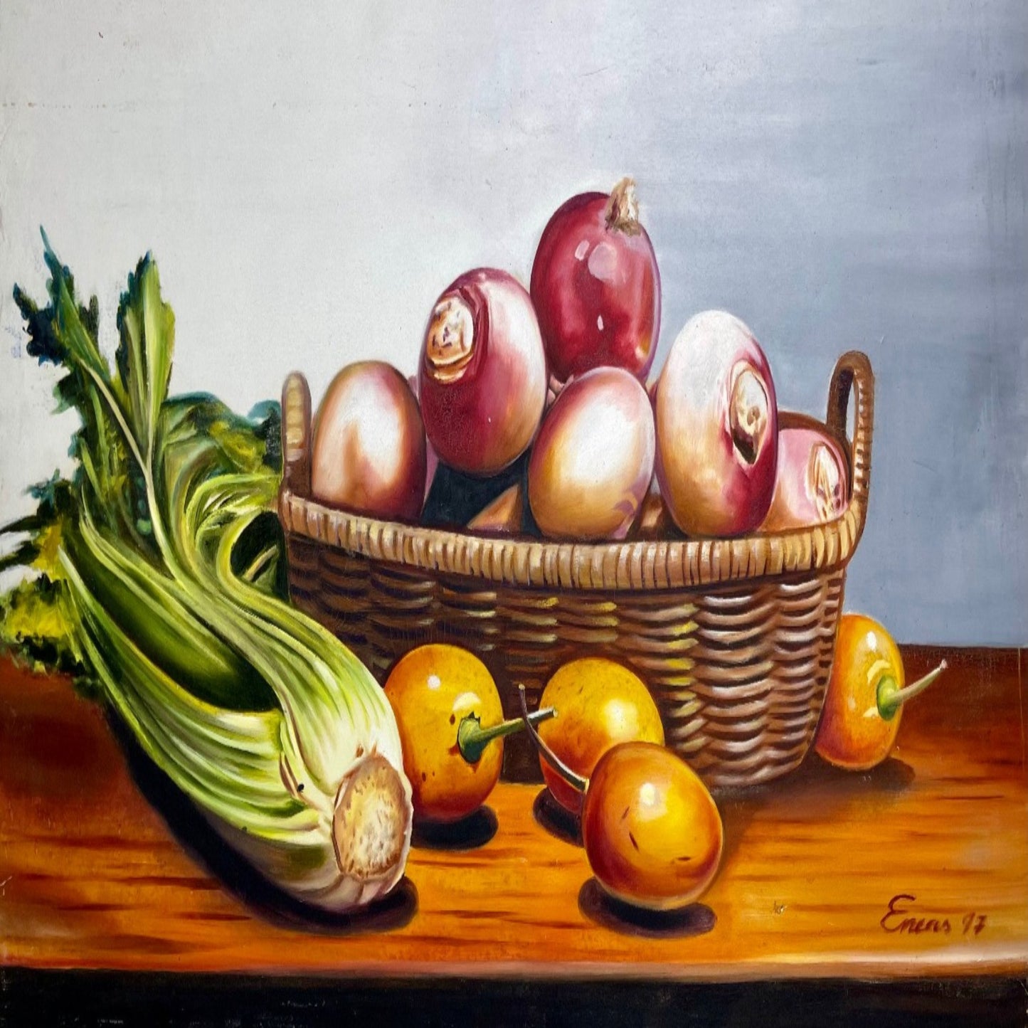 BODEGON CON VEGETALES