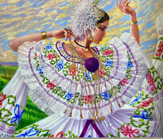 POLLERA TIPICA PANAMEÑA