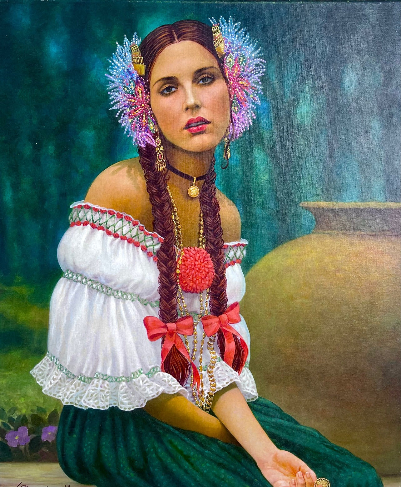 MONTUNA DE FALDA VERDE