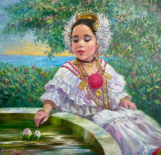 NIÑA CON POLLERA