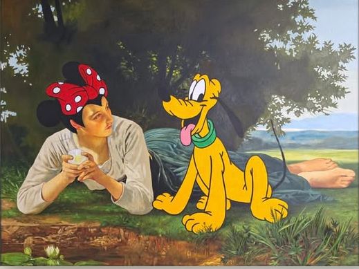 MINNIE Y PLUTO EN EL UNIVERSO DE BOUGUEREAU